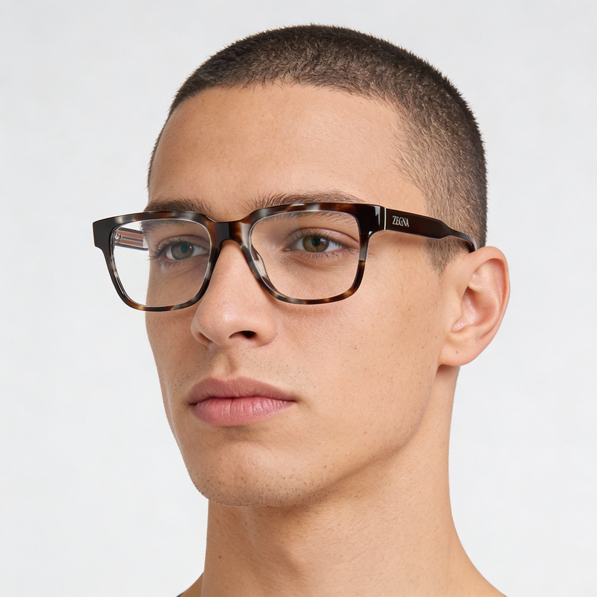 Gafas Ermenegildo Zegna EZ5260 Havana Grises para Hombre, Photo 4