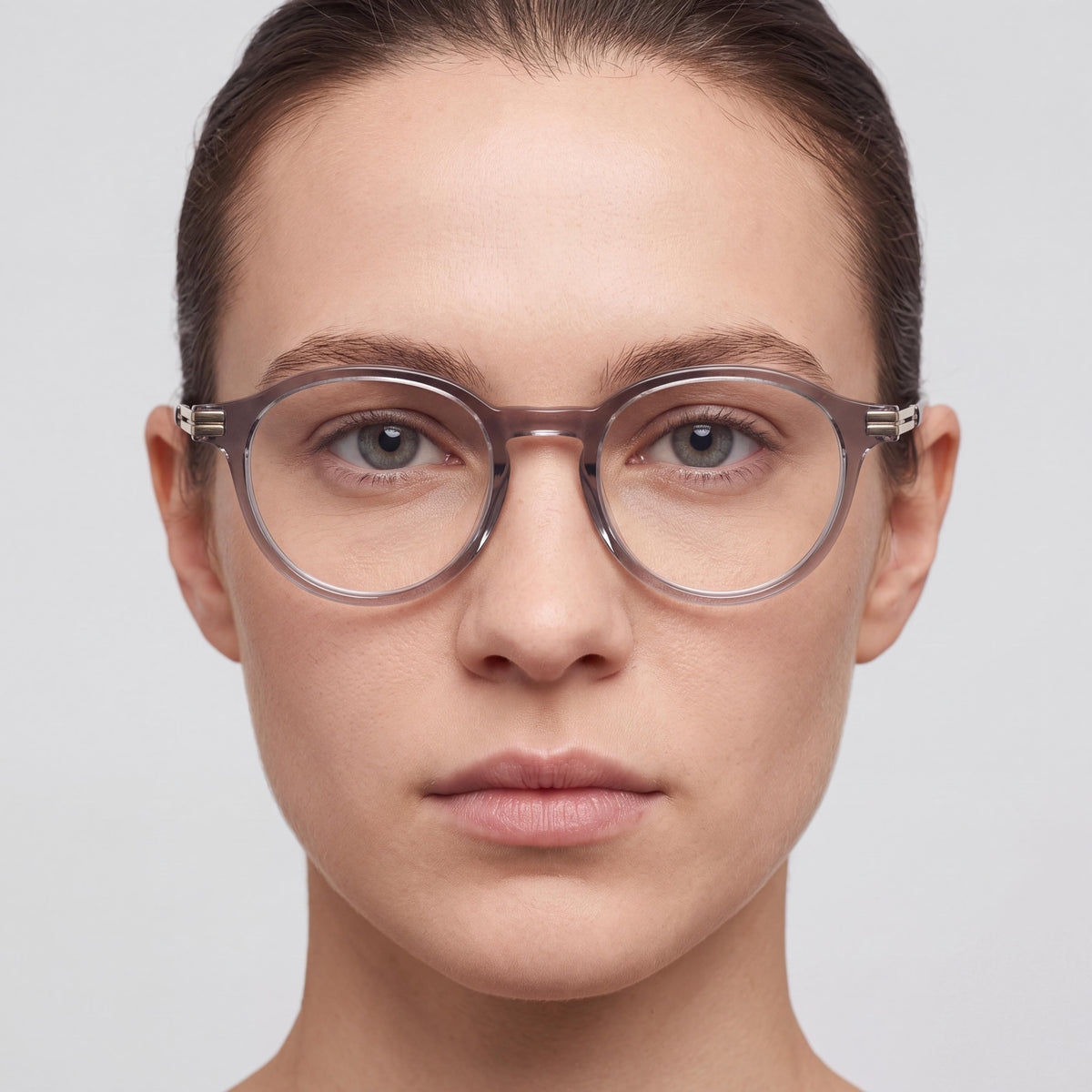 Gafas redondas unisex Ermenegildo Zegna EZ5269 grises, Photo 4