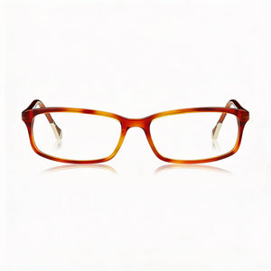 Ermenegildo Zegna VZ3538 0711 Rectangle Eyeglasses for Men — front view, Plastic