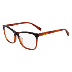 Escada Vesa13 Yellow Brown Havana Rectangle Eyeglasses for Men, Frame
