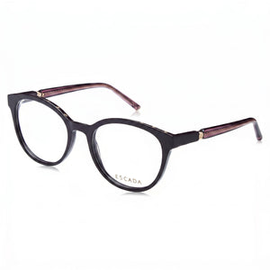 Escada VESD86V Black Rectangle Eyeglasses for Women, Acetate frame