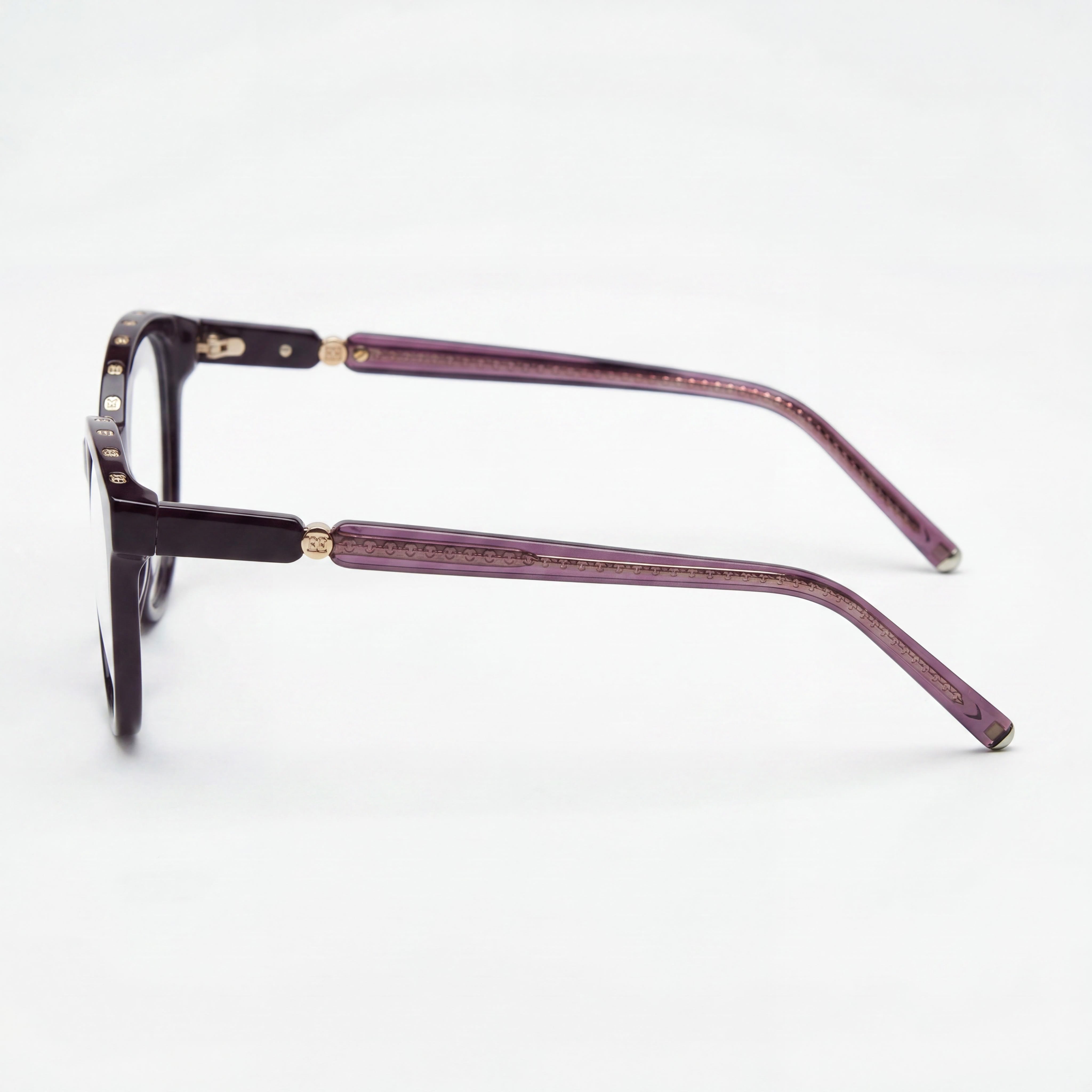 Gafas Rectangulares Violetas Escada VESD86V para Mujer, Acetato 53mm, Photo 3