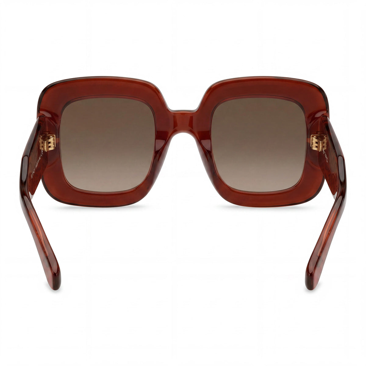 Gafas de sol cuadradas Etro 0015/S color ladrillo/marrón degradado para mujer, 48 mm, Photo 4
