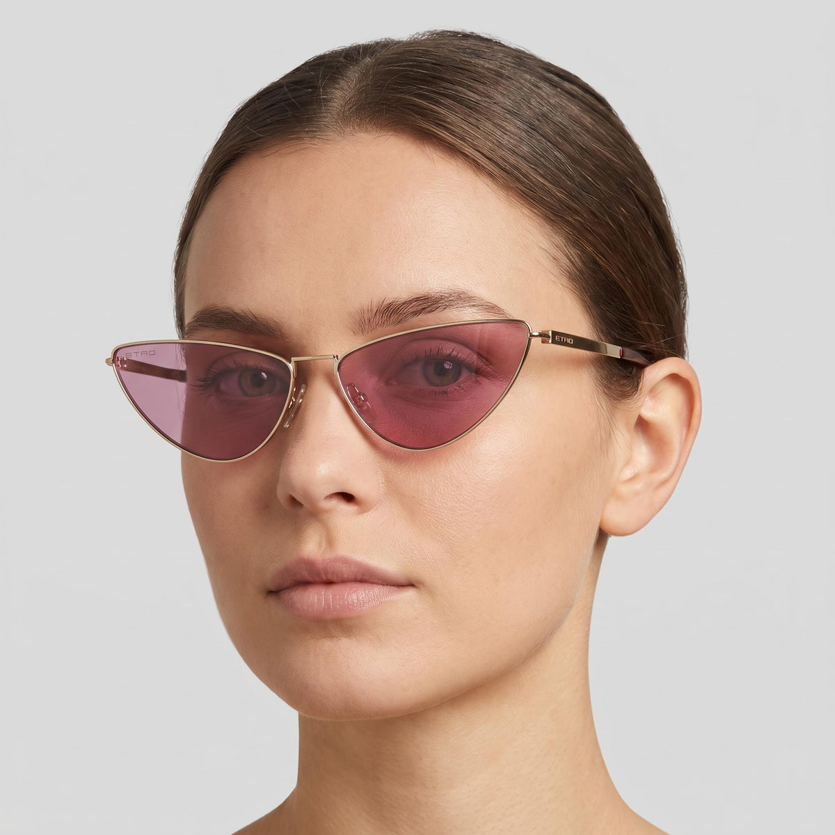 Gafas de sol Etro 0035/S de ojo de gato en oro rosa para mujer, 64mm, Photo 5