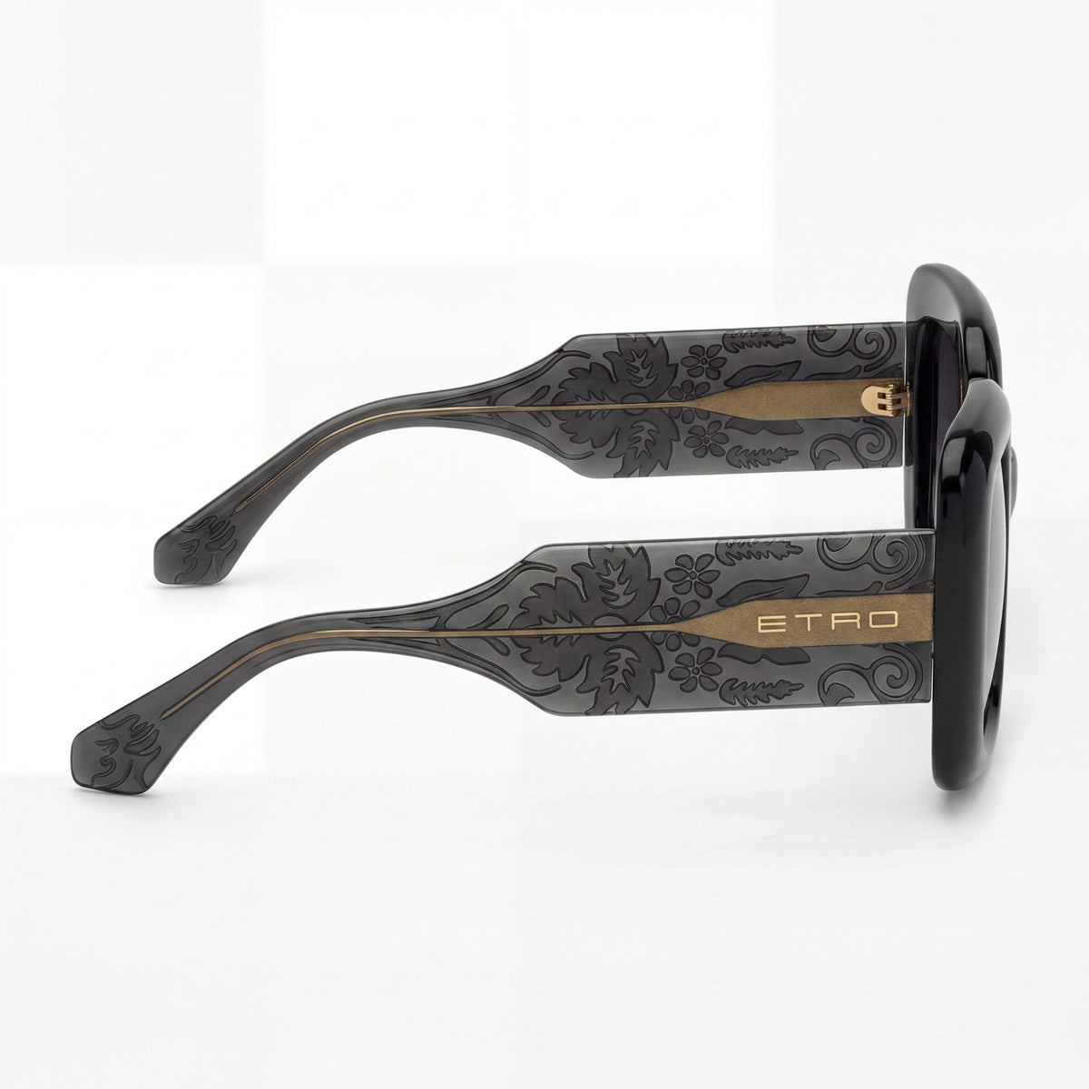 Gafas de sol rectangulares grises Etro Casual 0015/S para mujer, 48 mm, Photo 3