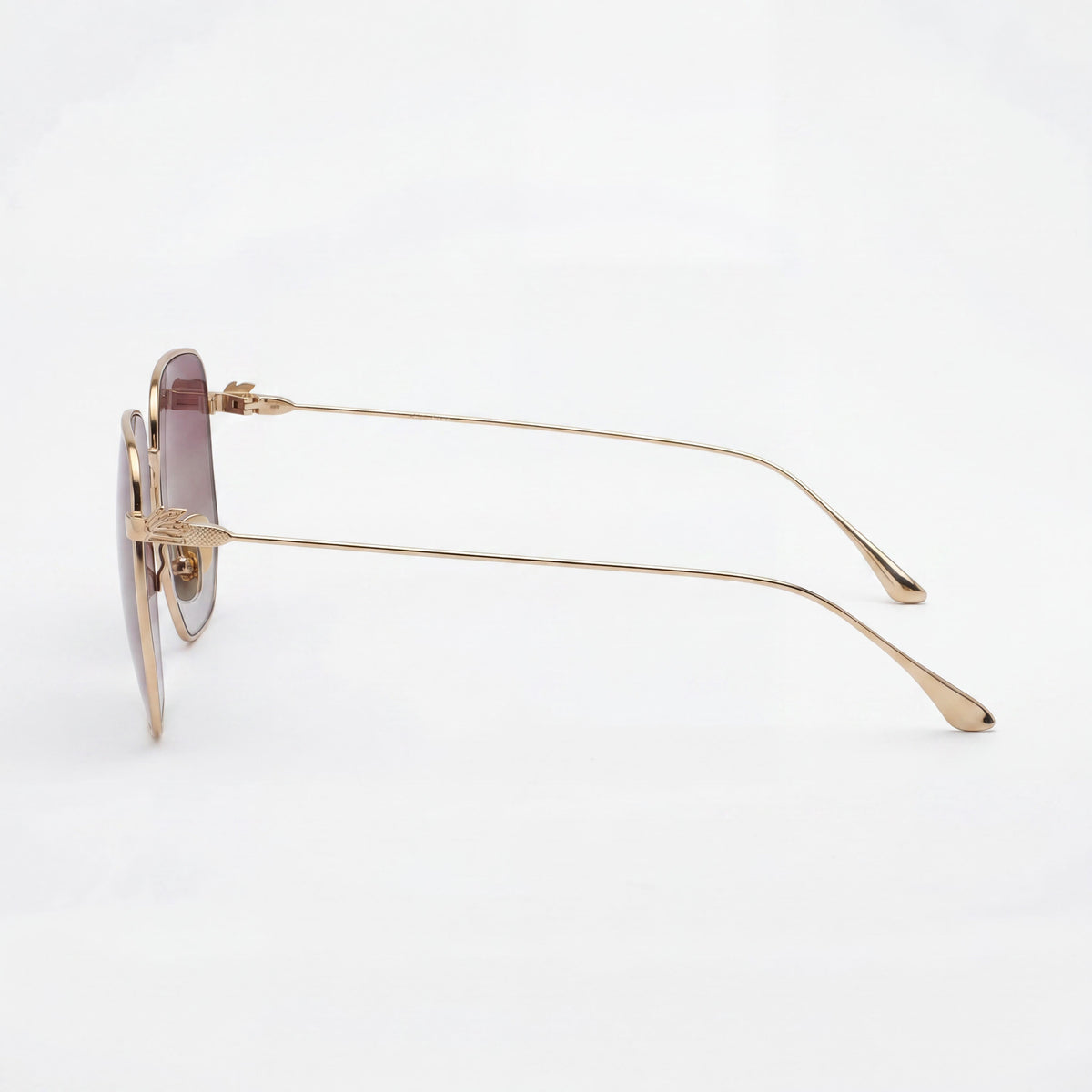 Gafas de sol rectangulares Etro Casual en oro rosa para mujer, 60 mm, Photo 3