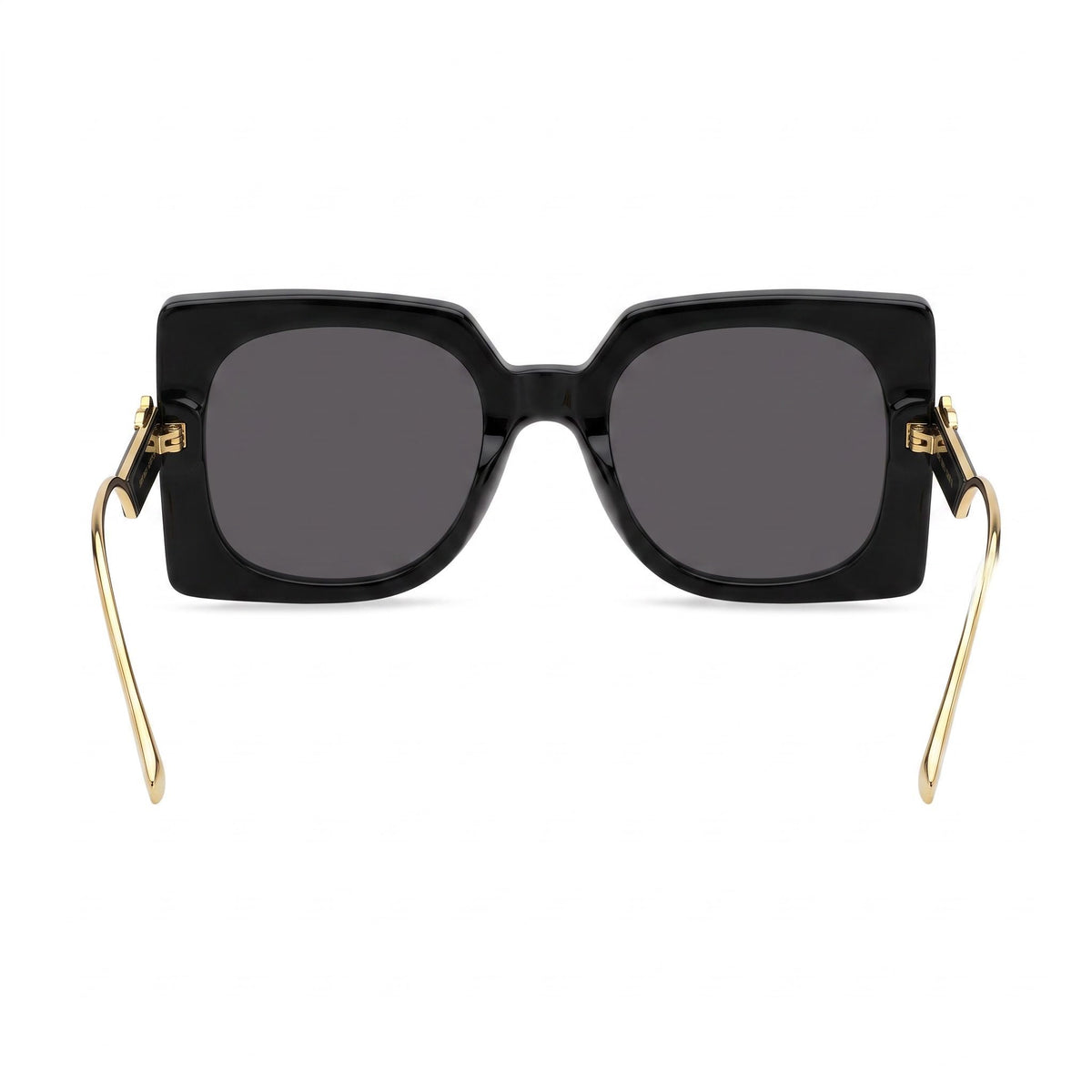 Gafas de sol clásicas Etro para mujer, montura de acetato en gris y negro, lentes negras no polarizadas de 54 mm, Photo 4