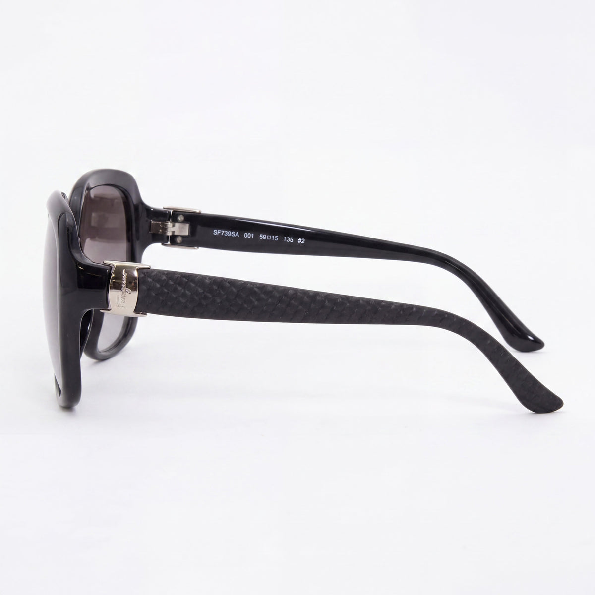 Ferragamo Black Square Sunglasses for Women, 59mm, Photo 3