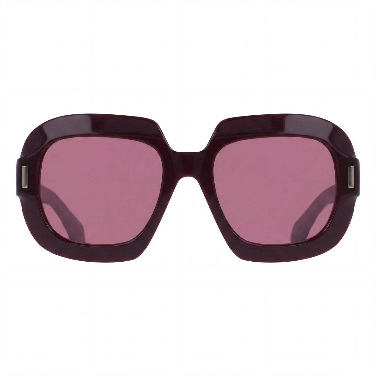 Gafas de sol cuadradas Ferragamo SF2068SE para hombre en color burdeos, 54 mm, Photo 2