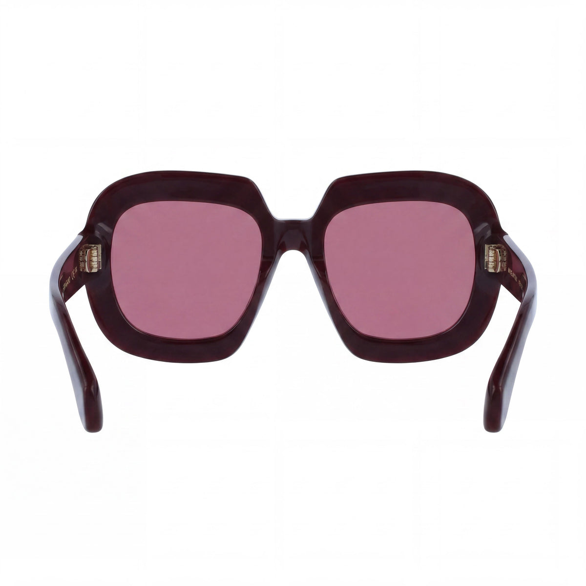 Gafas de sol cuadradas Ferragamo SF2068SE para hombre en color burdeos, 54 mm, Photo 3