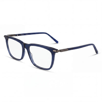 Ferragamo Casual Blue Rectangle Eyeglasses for Men, Acetate frame