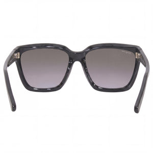 Ferragamo Classic Rectangle Sunglasses Women — side view, Non-Polarized Gradient Grey lens