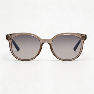 Ferragamo Contemporary Round Sunglasses for Women — front view, Metal frame