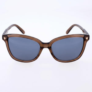 Ferragamo Contemporary Square Sunglasses for Women — front view, Acetate frame
