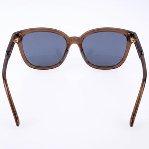 Ferragamo Contemporary Square Sunglasses for Women — interior view, Non-Polarized lens detail