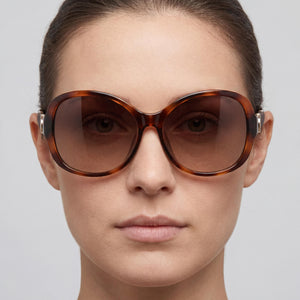 Ferragamo Contemporary Havana Sunglasses Women — lifestyle wear, rooftop evenings and sunset hours