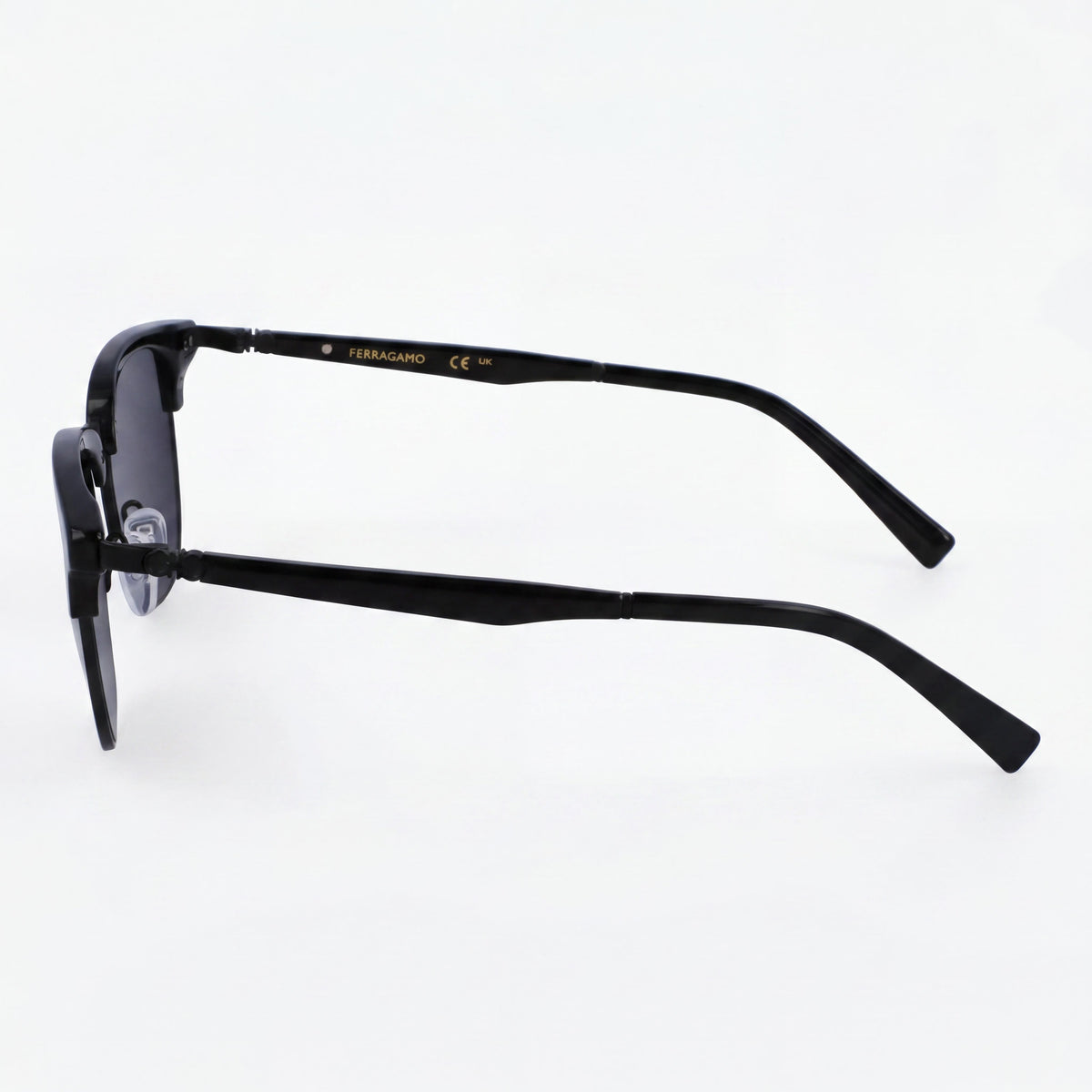 Ferragamo Elegant SF307 Black Square Sunglasses Unisex, 53mm, Photo 3