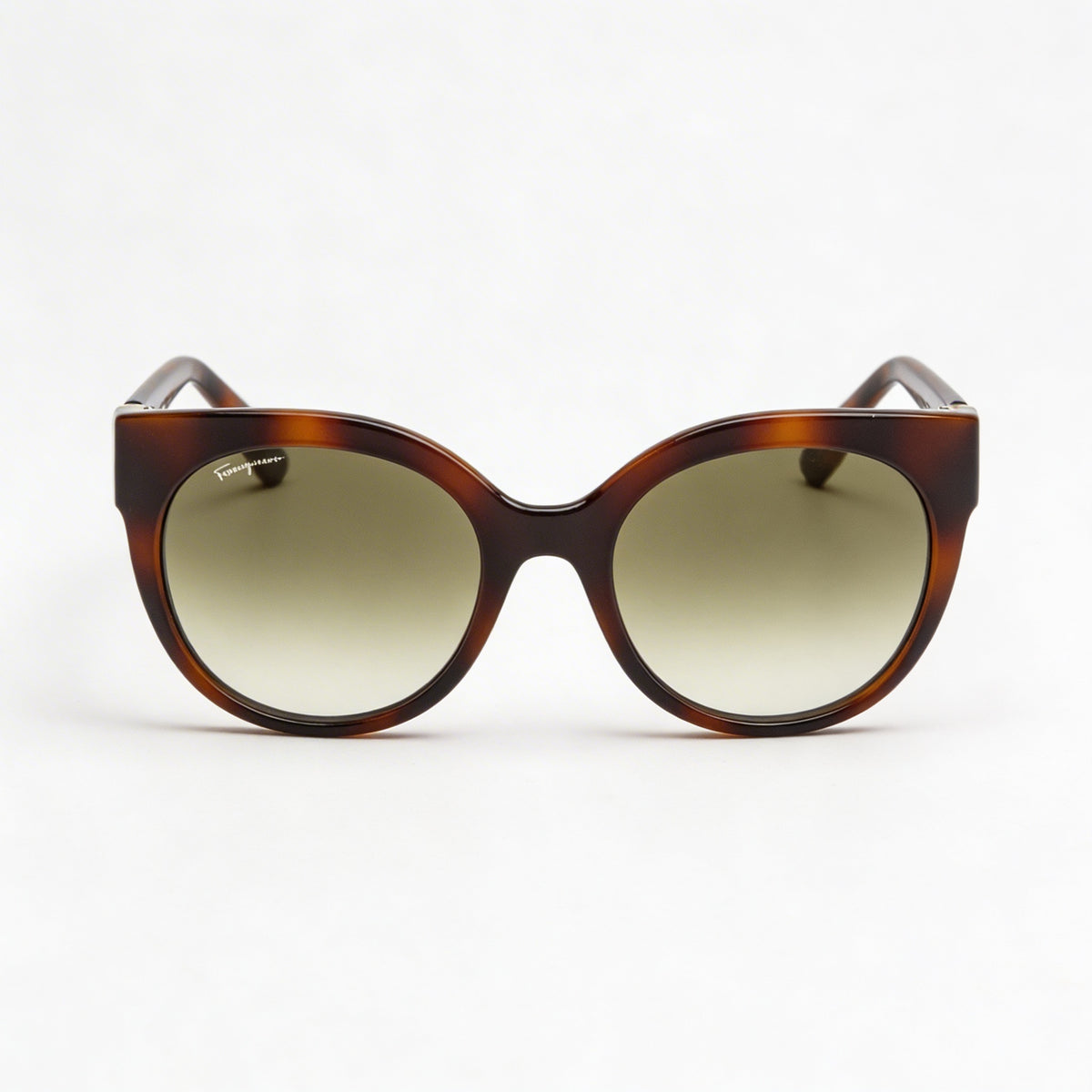 Gafas de sol redondas para mujer Ferragamo Gancini-sf1031sl en color Habana, 53 mm, Photo 2