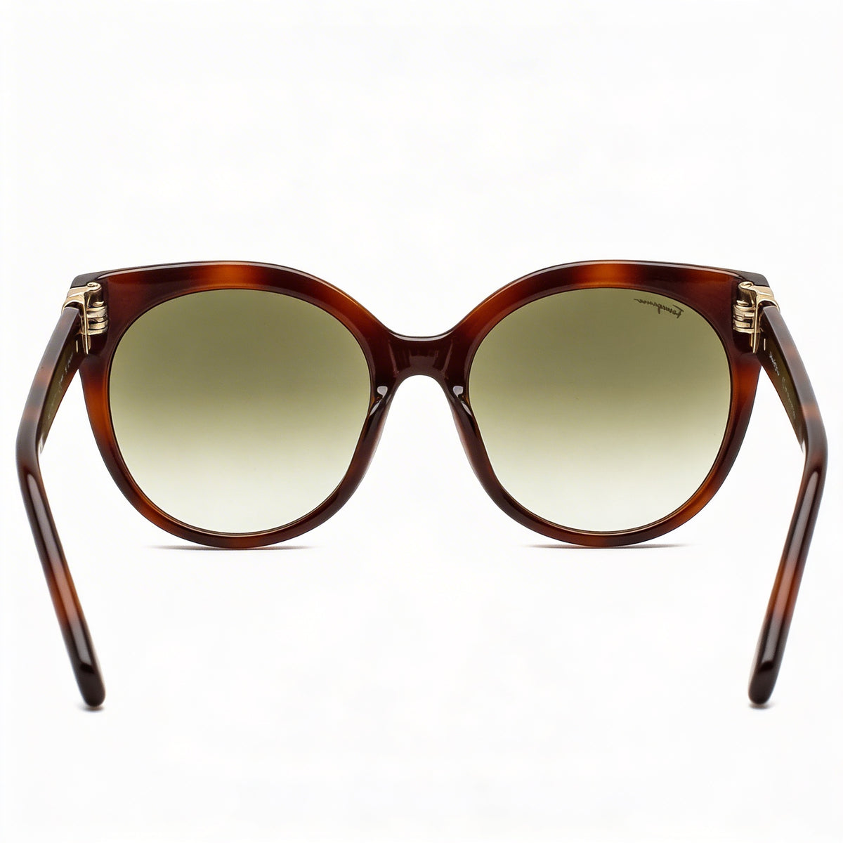 Gafas de sol redondas para mujer Ferragamo Gancini-sf1031sl en color Habana, 53 mm, Photo 3