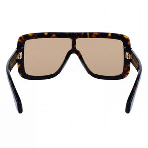 Ferragamo Modern Aviator Sunglasses for Women — interior view, Non-Polarized lens detail