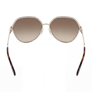 Ferragamo Modern Round Sunglasses for Men — interior view, Non-Polarized lens detail
