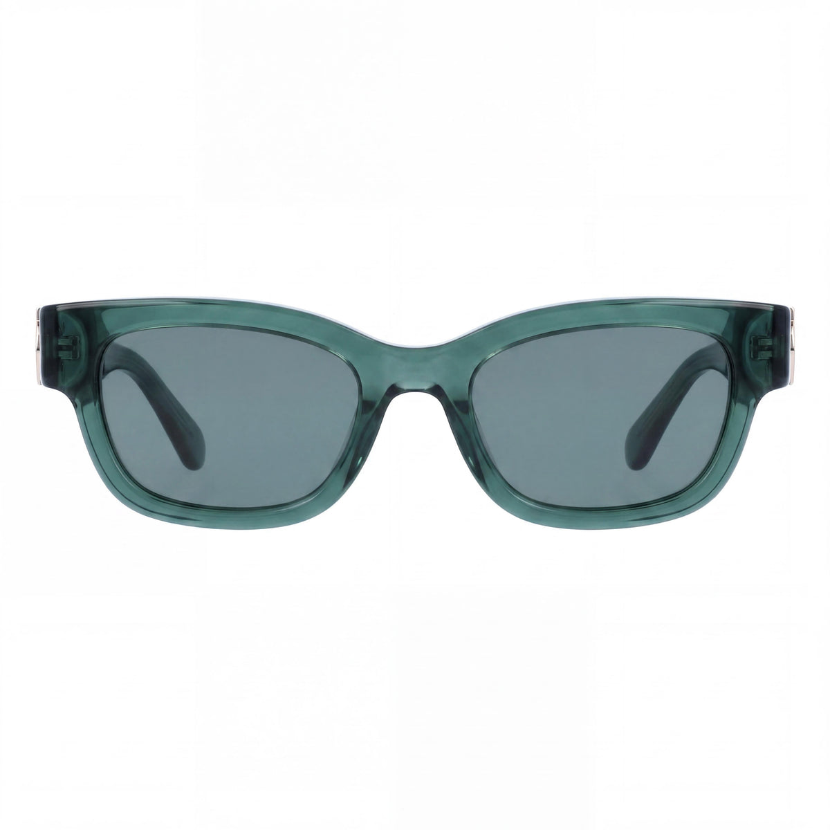 Gafas de sol rectangulares unisex Ferragamo Modern SF2067S en verde transparente, Photo 2