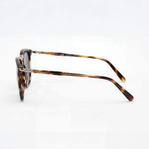 Ferragamo Navigator Square Sunglasses Women — side view, Non-Polarized Solid Blue lens