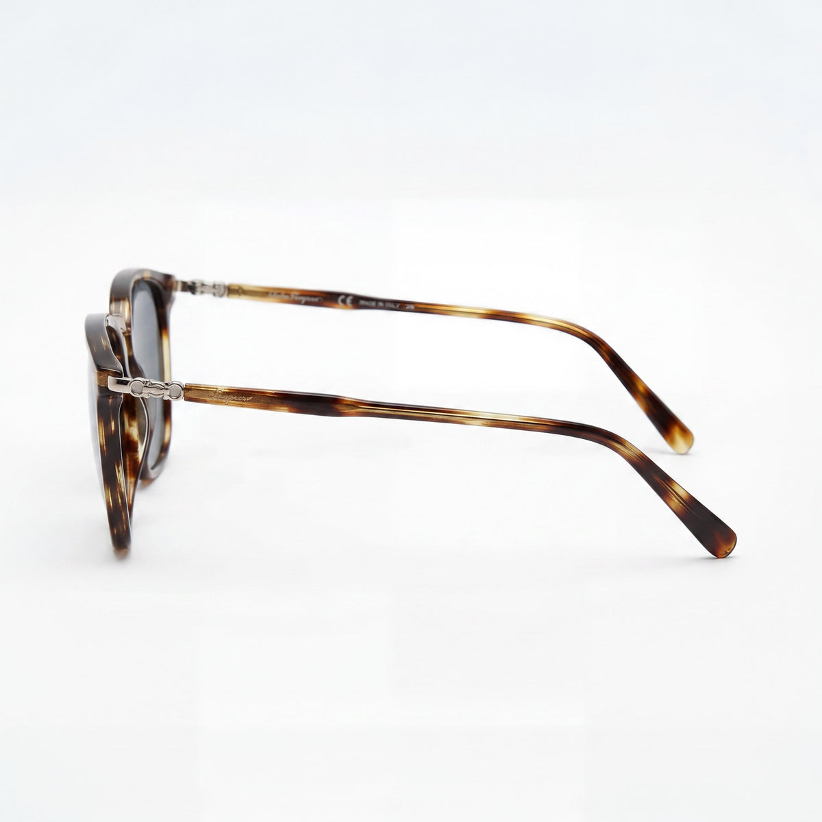 Ferragamo Navigator SF910SM Brown Blue Sunglasses for Women, 53mm, Photo 3