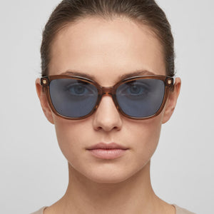 Ferragamo SF 815S 210 56 Brown Sunglasses Women — lifestyle wear, rooftop evenings and sunset hours