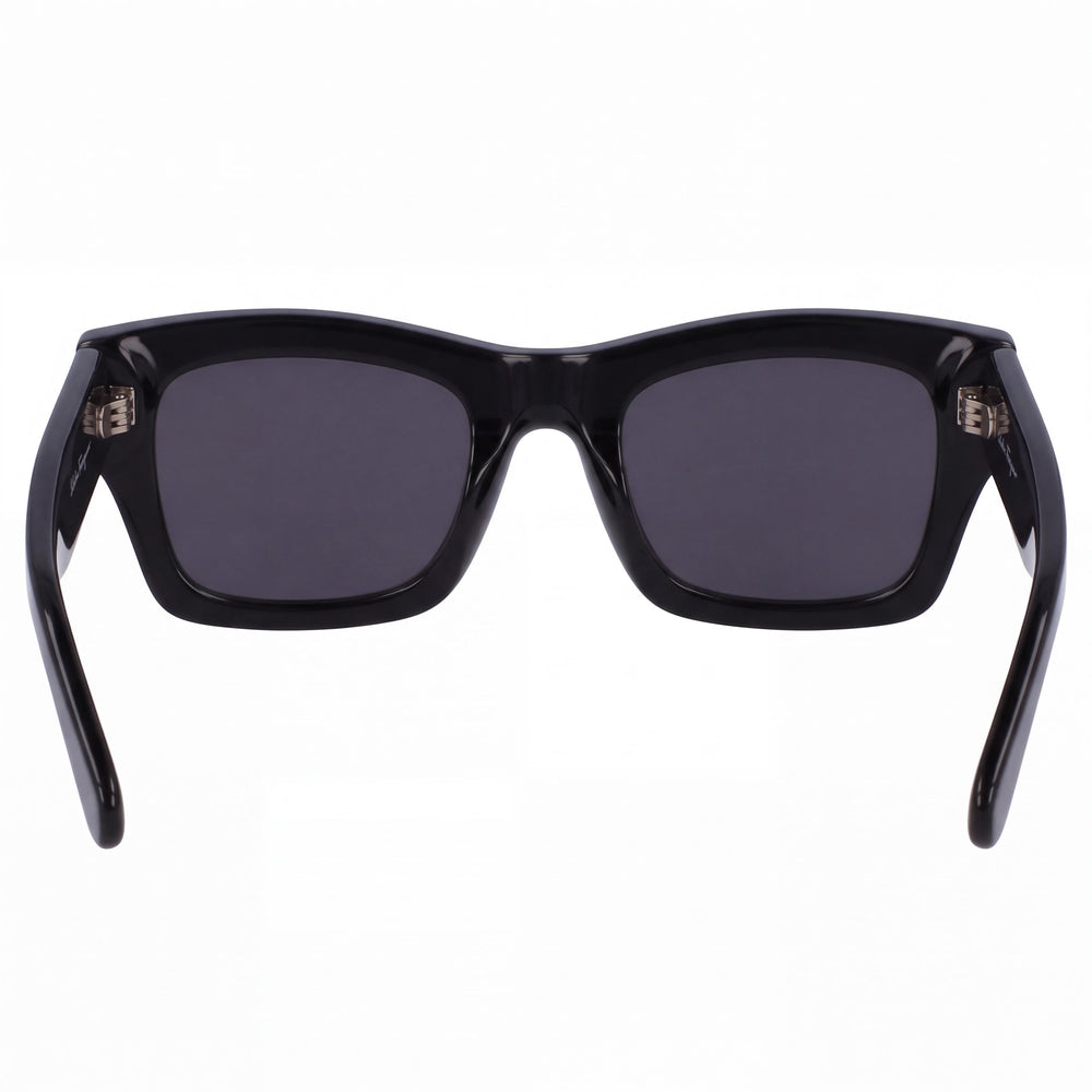 Ferragamo SF 996S Modified Rectangle Sunglasses Women — side view, Non-Polarized Grey lens