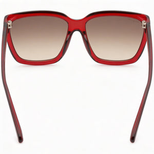 Ferragamo SF1018S Rectangle Sunglasses Women — side view, Non-Polarized Grey lens