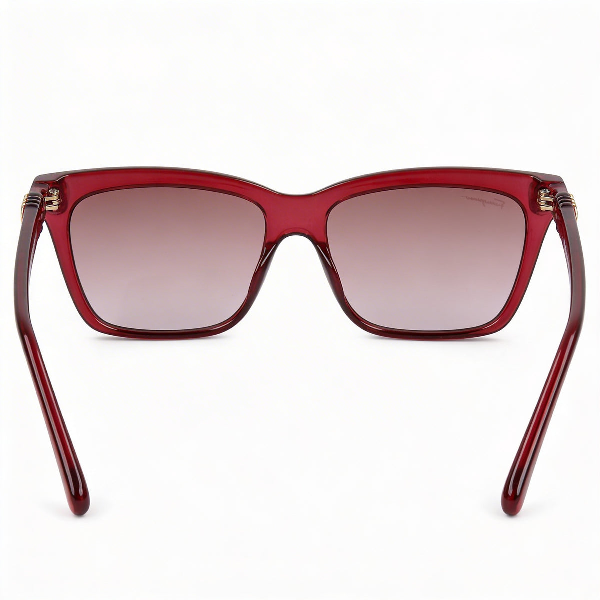 Gafas de sol rectangulares Ferragamo SF1027S Crystal Wine para mujer, 55mm, Photo 3