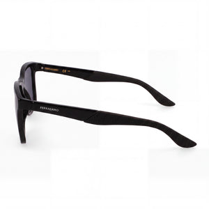 Ferragamo SF1028SN Rectangle Sunglasses Men — side view, Non-Polarized Black lens