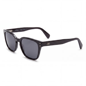 Ferragamo SF1040S Black Rectangle Sunglasses for Unisex, Black lens