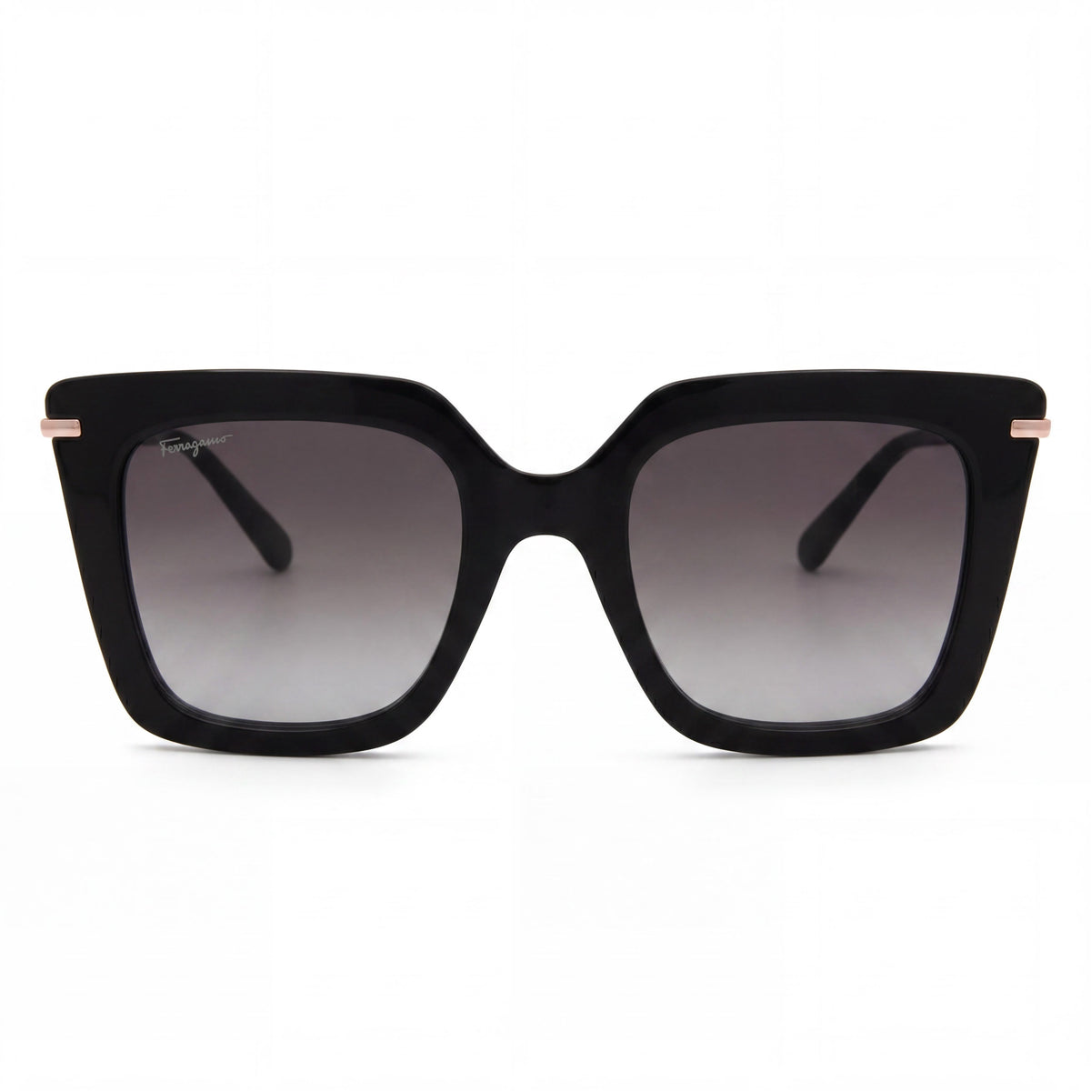 Gafas de sol cuadradas negras Ferragamo SF1041S para mujer, 51 mm, Photo 2