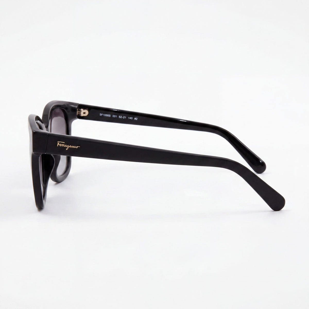 Gafas de sol cuadradas Ferragamo SF1066S negras para mujer, 52 mm, Photo 3