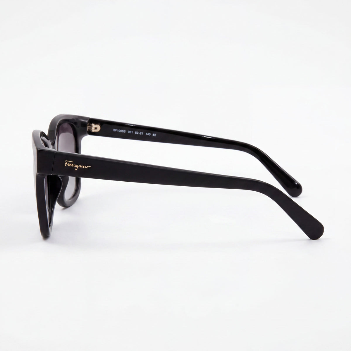 Gafas de sol cuadradas Ferragamo SF1066S negras para mujer, 52 mm, Photo 3