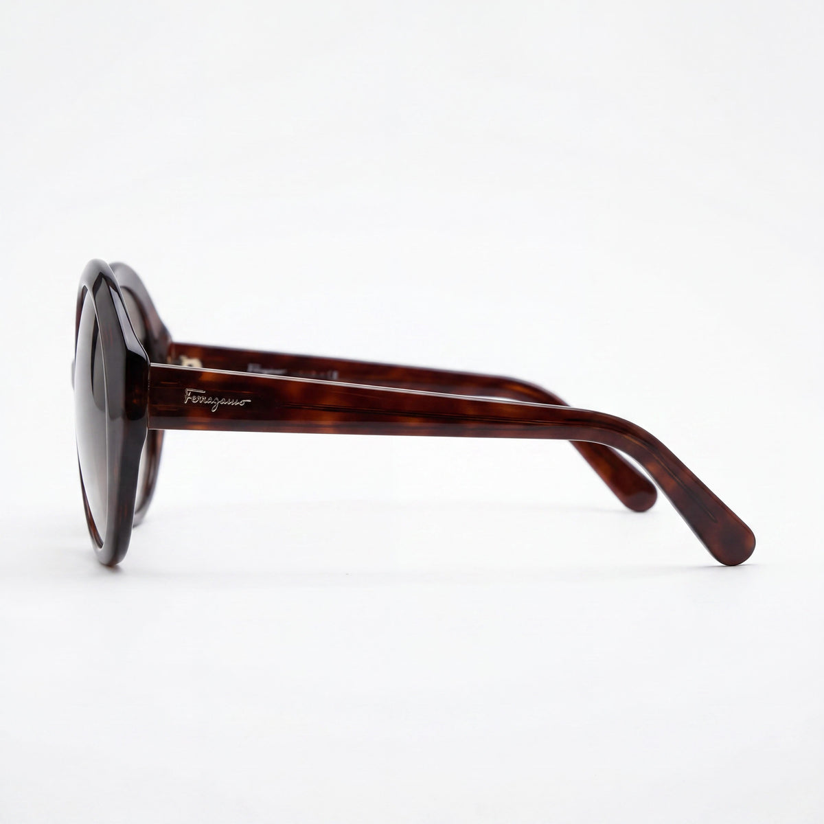 Ferragamo SF1067S Crystal Brown Oval Sunglasses for Women, 57mm, Photo 3