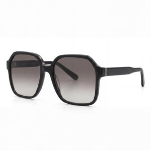 Ferragamo SF1069S Black Square Sunglasses for Women, Grey Gradient lens