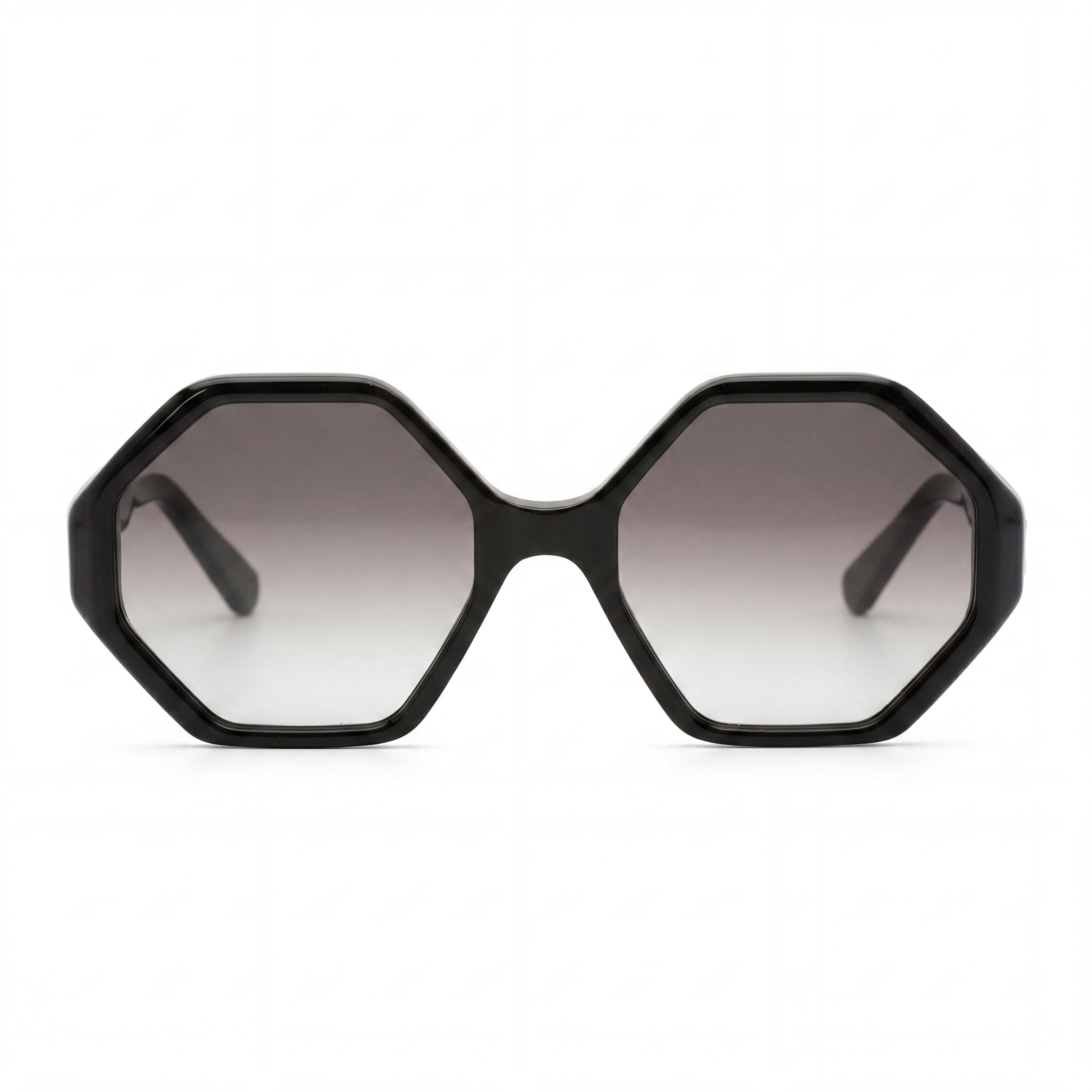 Ferragamo SF1070S Black Geometric Gradient Sunglasses for Women, 55mm, Photo 2