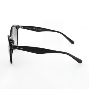 Ferragamo Sf1071s Oval Sunglasses Women — side view, Non-Polarized Grey Gradient lens