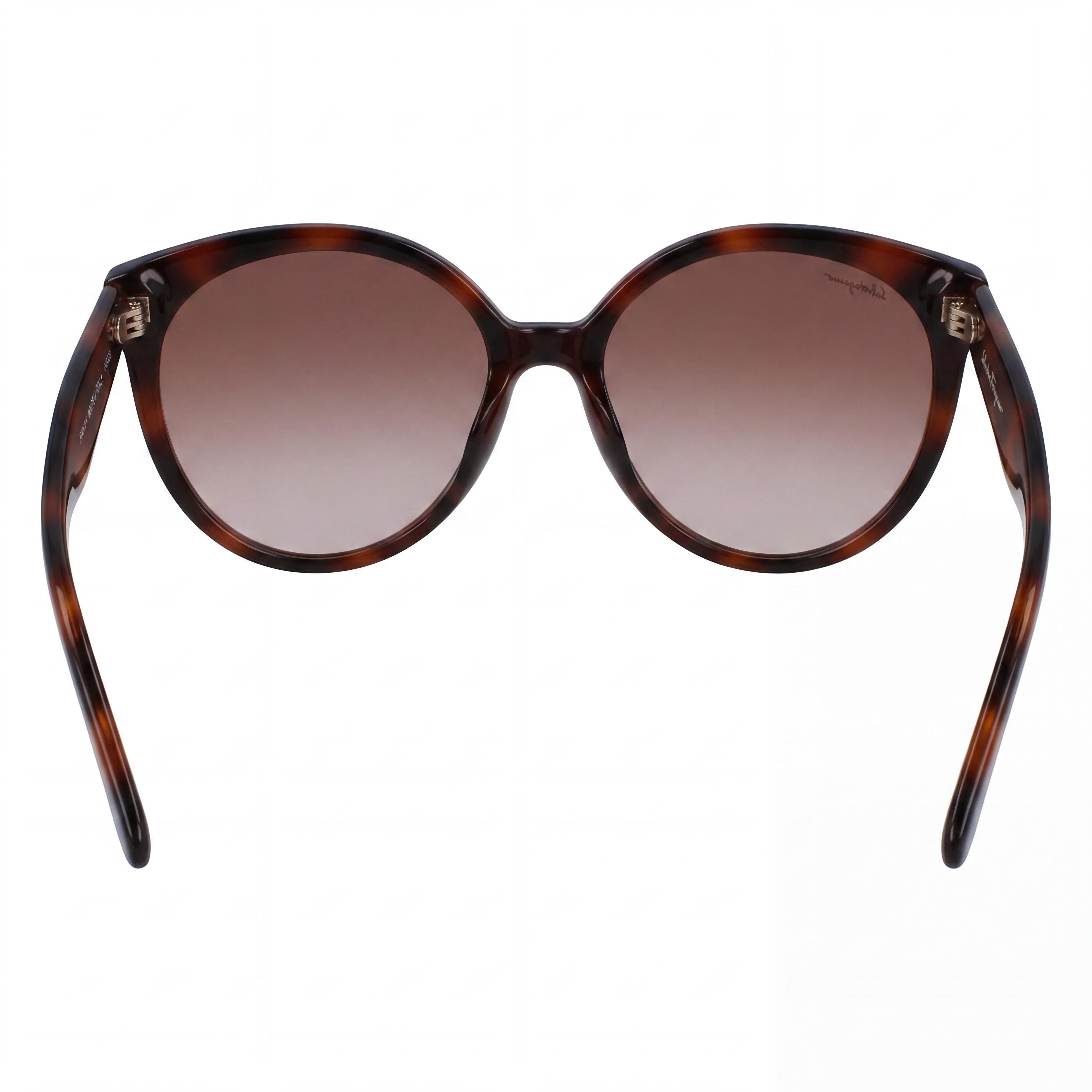 Gafas de sol redondas degradadas Ferragamo SF1071S color Habana para mujer, 58mm, Photo 3