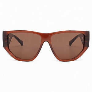 Ferragamo Sf1077s Rectangle Sunglasses Unisex — front view, Injected frame