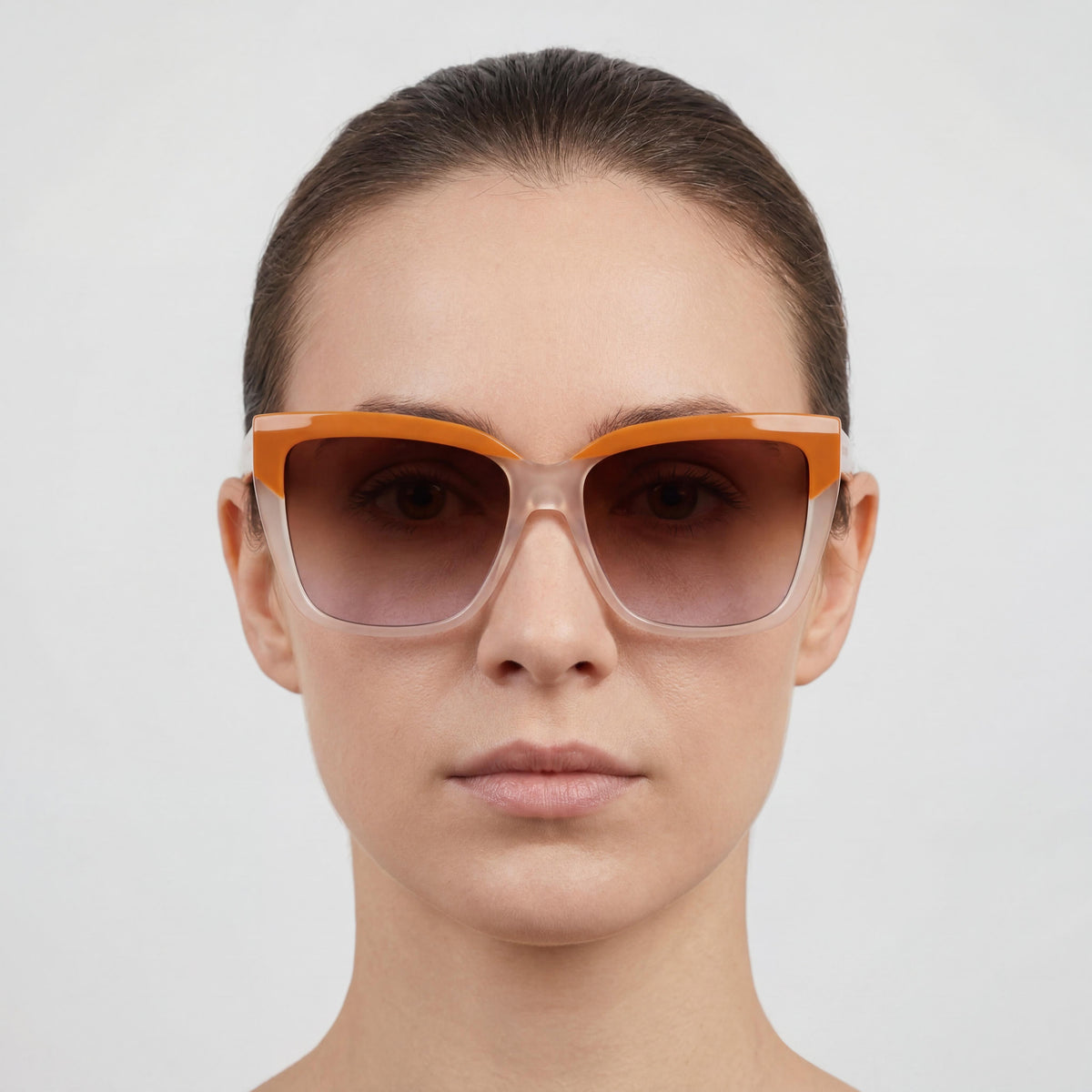 Gafas de sol cuadradas para mujer Ferragamo Sf1102s color caramelo, 58mm, Photo 4