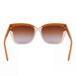 Ferragamo Sf1102s Square Sunglasses Women — side view, Non-Polarized Caramel lens