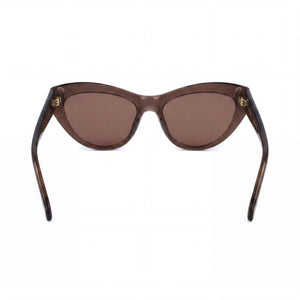 Ferragamo SF1103S Cat Eye Sunglasses for Women — interior view, Non-Polarized lens detail