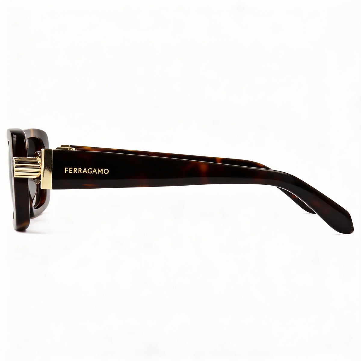 Gafas de sol rectangulares Ferragamo Sf1105s Havana para mujer, 52 mm, Photo 3