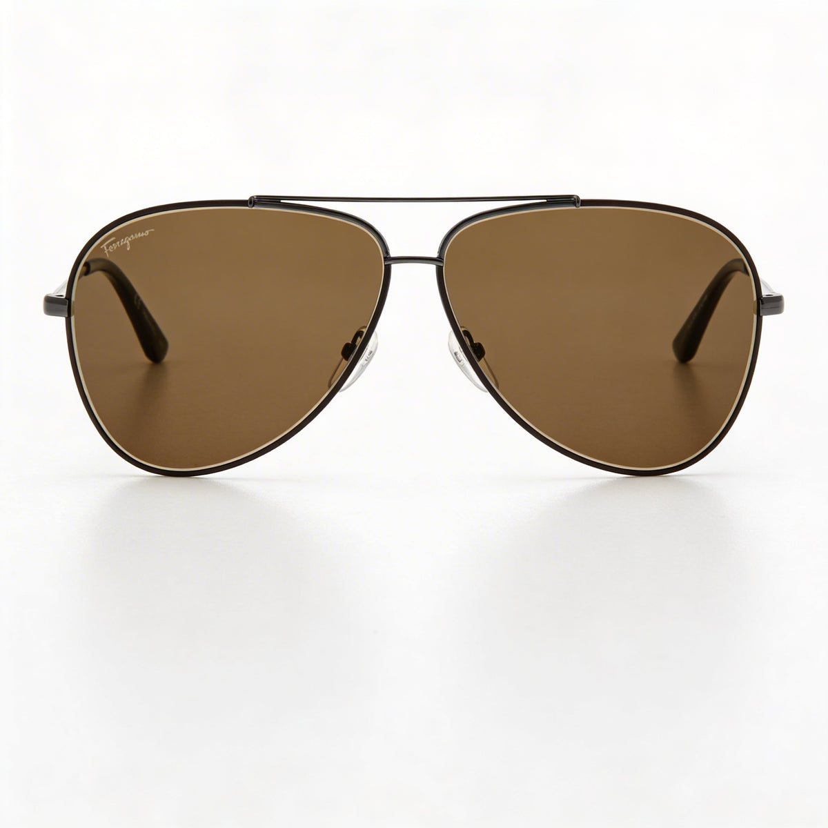 Gafas de sol aviador unisex Ferragamo Sf131s 067 plateadas, 60mm, Photo 2