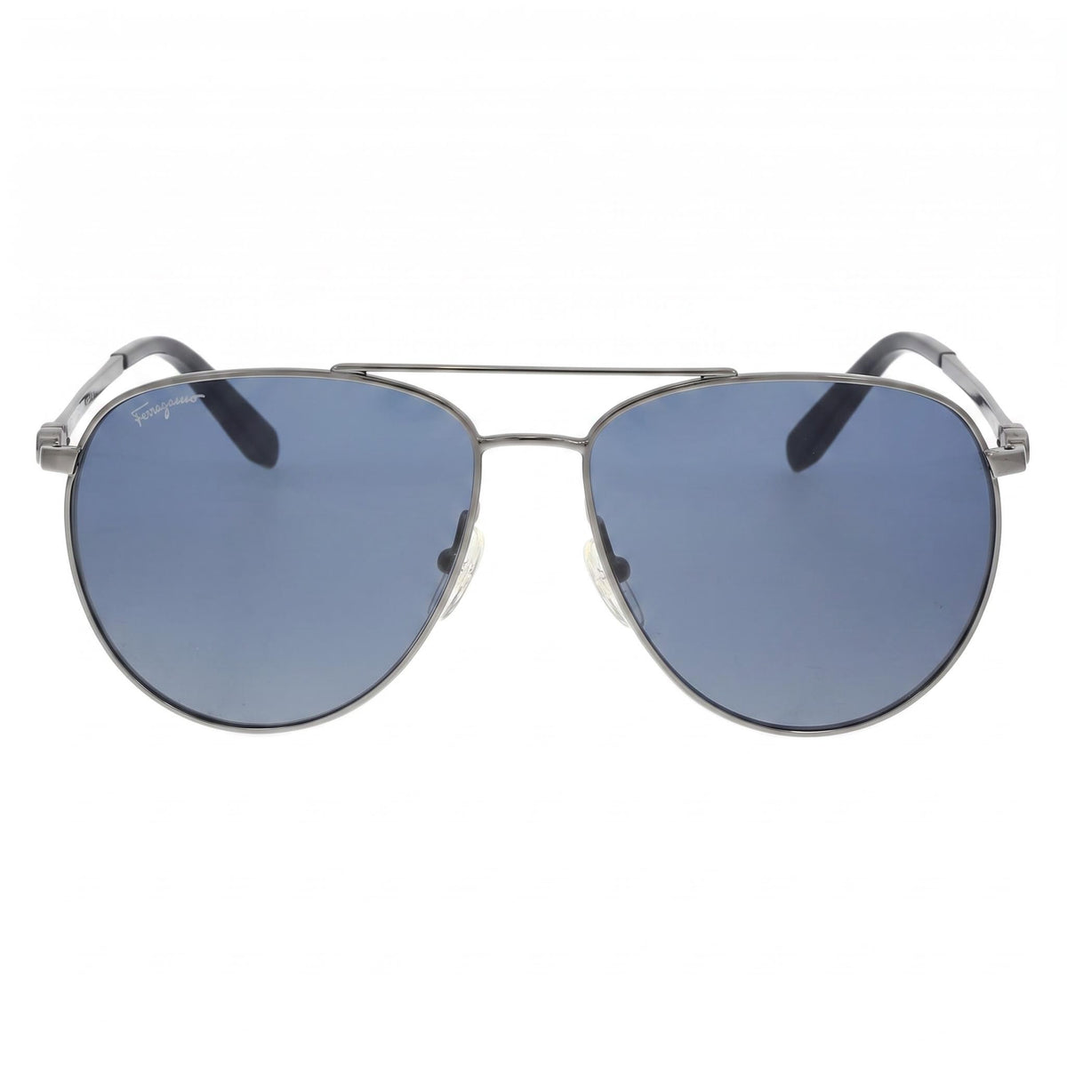 Ferragamo Sf157s Dark Gunmetal Aviator Sunglasses Unisex, 60mm, Photo 2