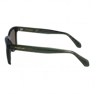 Ferragamo SF2001S Square Sunglasses Men — side view, Polarized Brown lens